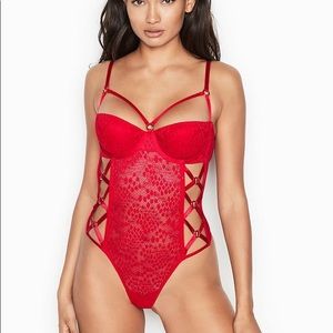 Victoria’s Secret Red Crisscross Ring Teddy